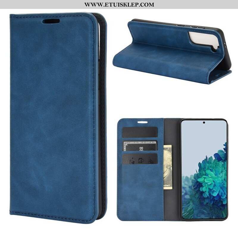 Etui Na Telefon do Samsung Galaxy S21 5G Etui Folio Efekt Miękkiej Skóry